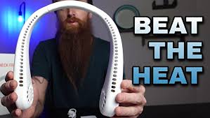 Portable Neck Fan, Rechargeable with 3 cooling speeds