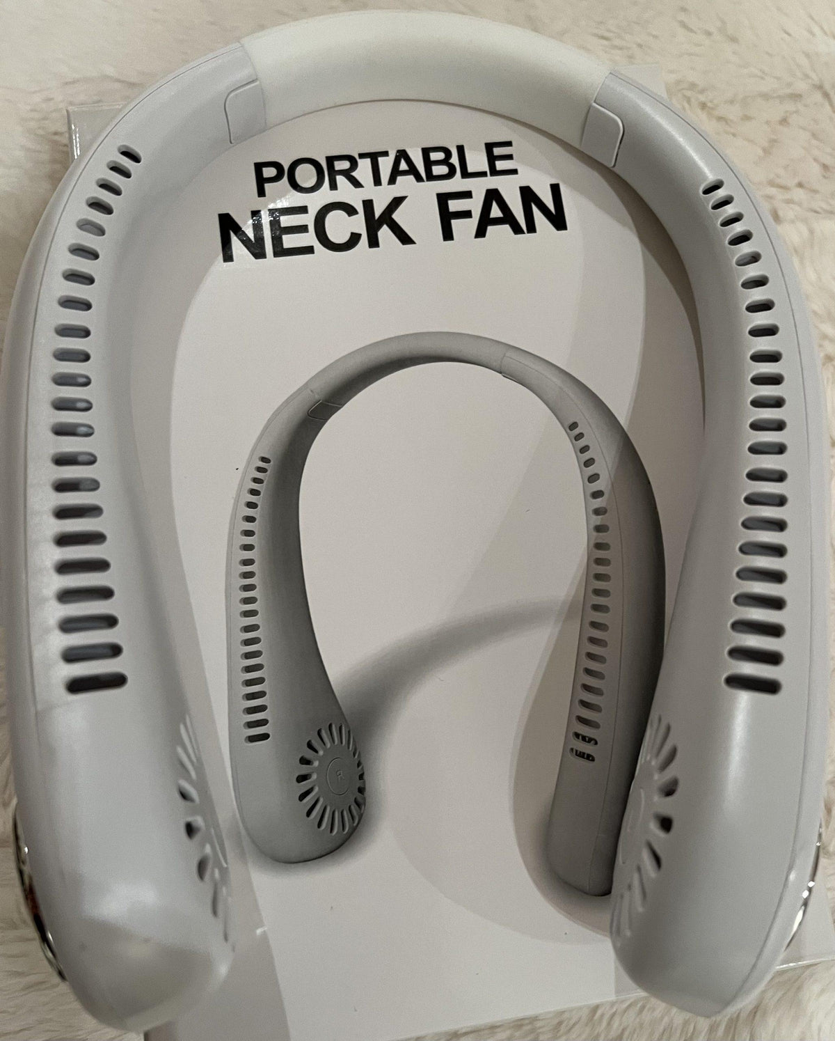 Portable Neck Fan, Rechargeable with 3 cooling speeds