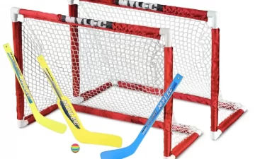 Two Mylec Brand Mini Hockey nets